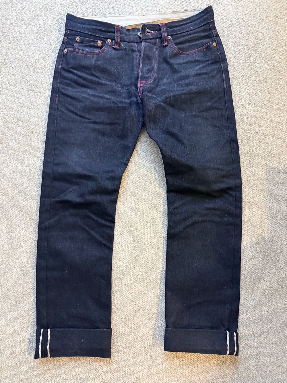 Straight Fit Dark Indigo Men's Jeans